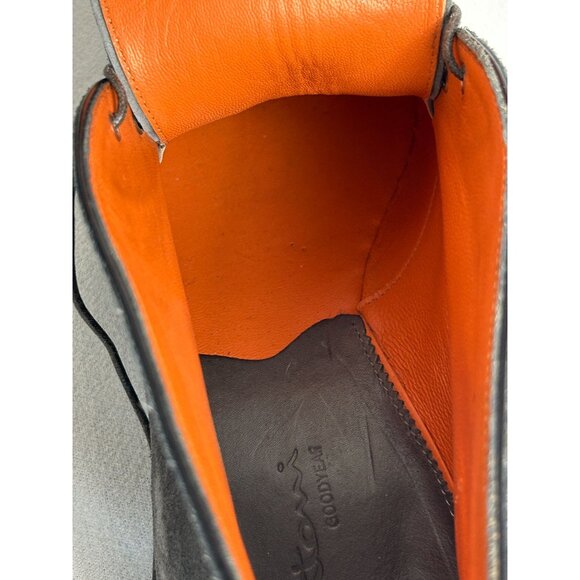 Santoni Italy Men's Suede Lace Up Chukka Ankle Boots in Gray - Sz 10 - Picture 8 of 11